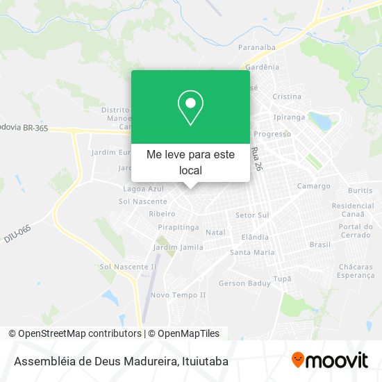 Assembléia de Deus Madureira mapa