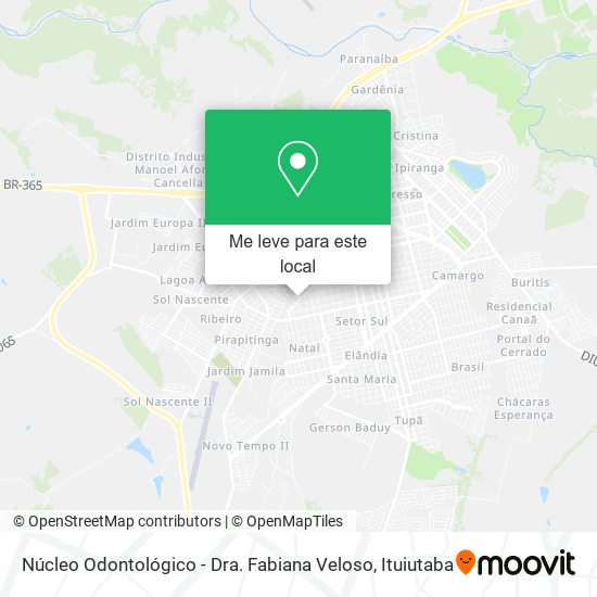 Núcleo Odontológico - Dra. Fabiana Veloso mapa