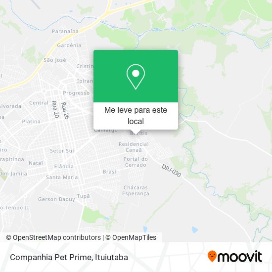 Companhia Pet Prime mapa