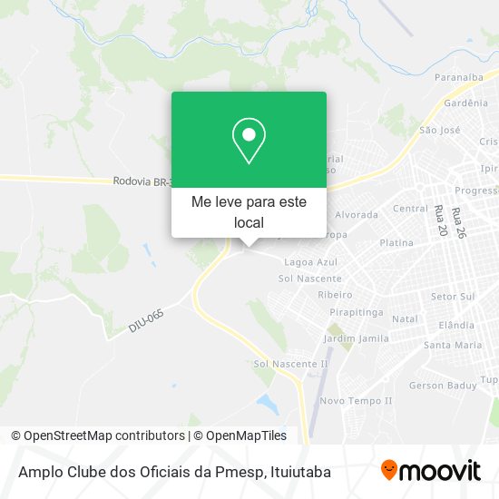 Amplo Clube dos Oficiais da Pmesp mapa