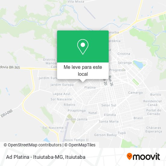 Ad Platina - Ituiutaba-MG mapa