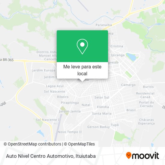 Auto Nível Centro Automotivo mapa