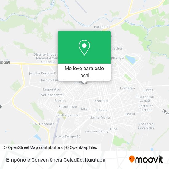 Empório e Conveniência Geladão mapa