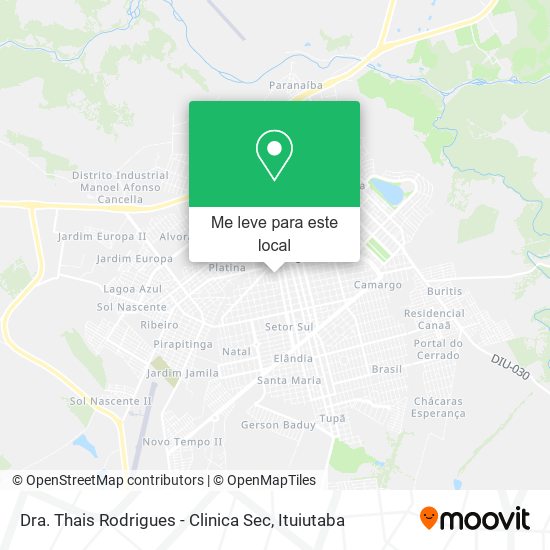 Dra. Thais Rodrigues - Clinica Sec mapa