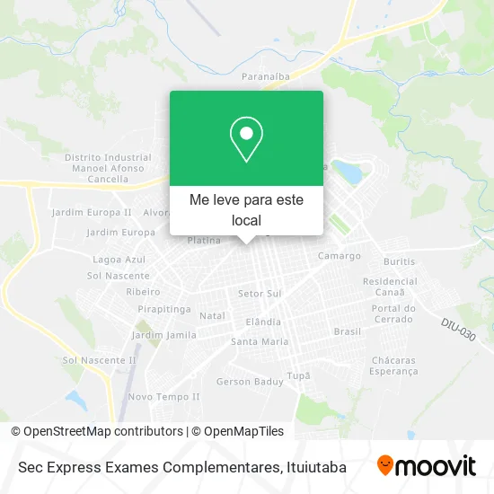 Sec Express Exames Complementares mapa