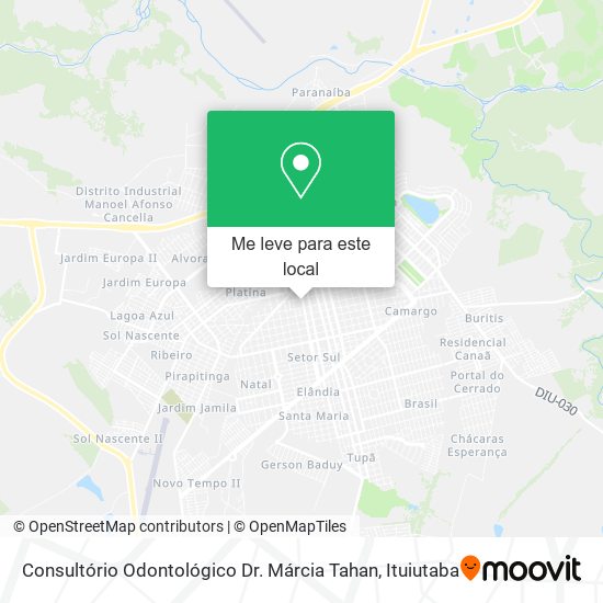 Consultório Odontológico Dr. Márcia Tahan mapa