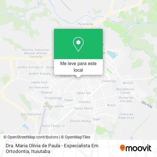 Dra. Maria Olívia de Paula - Especialista Em Ortodontia mapa