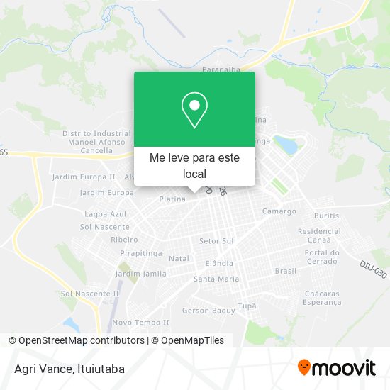 Agri Vance mapa