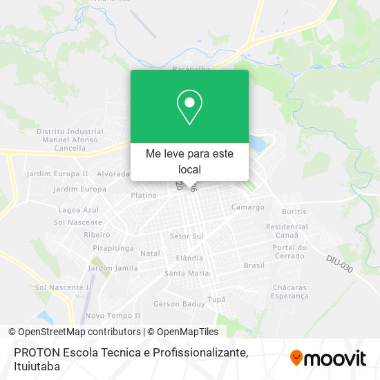 PROTON Escola Tecnica e Profissionalizante mapa