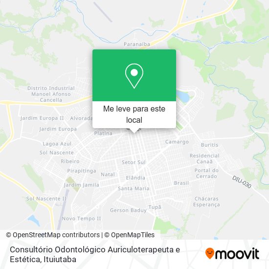Consultório Odontológico Auriculoterapeuta e Estética mapa