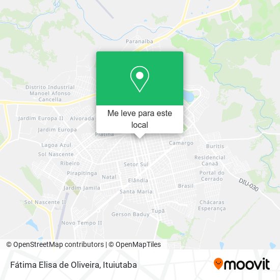 Fátima Elisa de Oliveira mapa