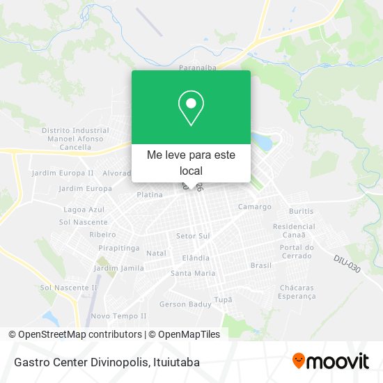 Gastro Center Divinopolis mapa