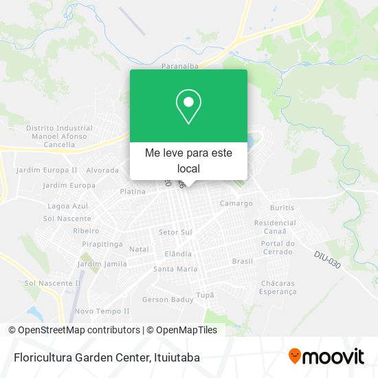 Floricultura Garden Center mapa