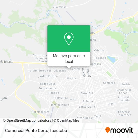 Comercial Ponto Certo mapa