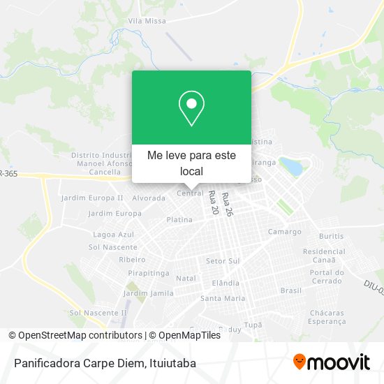 Panificadora Carpe Diem mapa