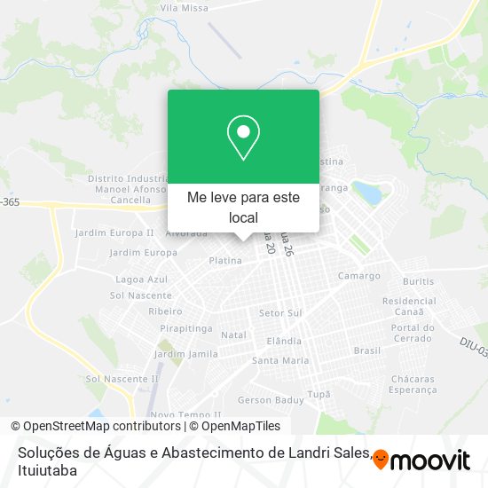 Soluções de Águas e Abastecimento de Landri Sales mapa