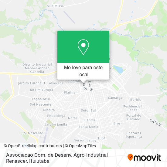 Associacao Com. de Desenv. Agro-Industrial Renascer mapa