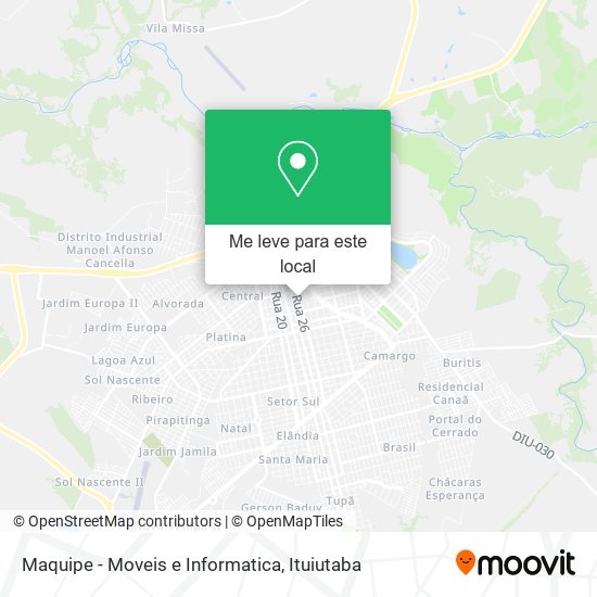 Maquipe - Moveis e Informatica mapa