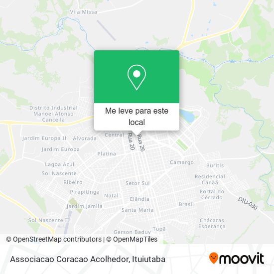 Associacao Coracao Acolhedor mapa