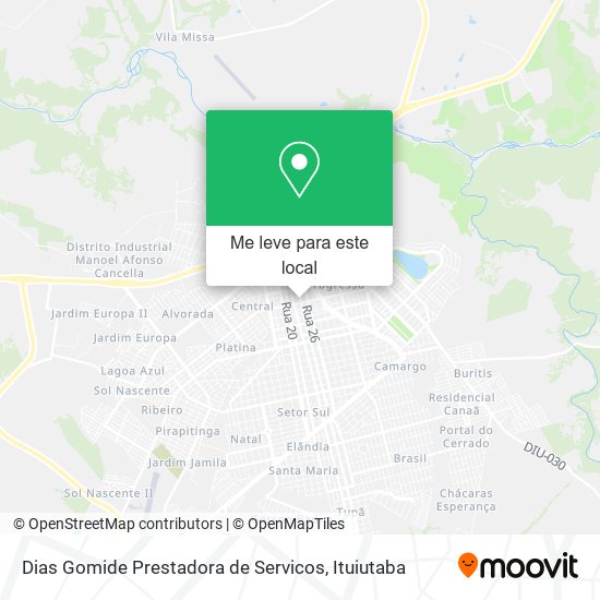 Dias Gomide Prestadora de Servicos mapa