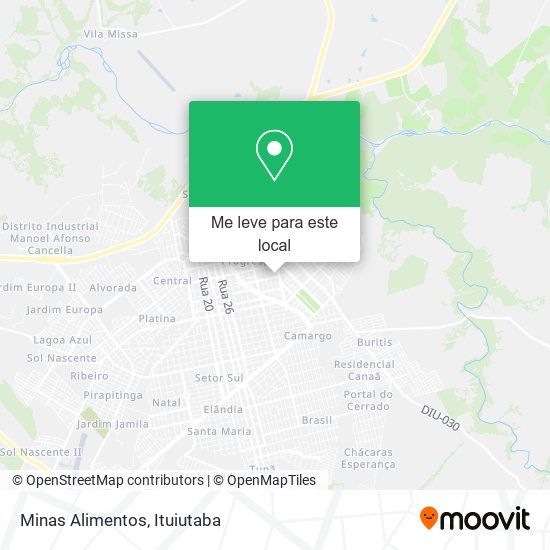 Minas Alimentos mapa