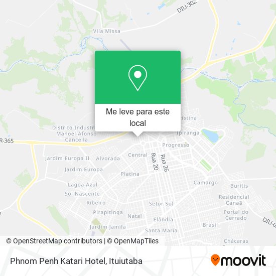 Phnom Penh Katari Hotel mapa
