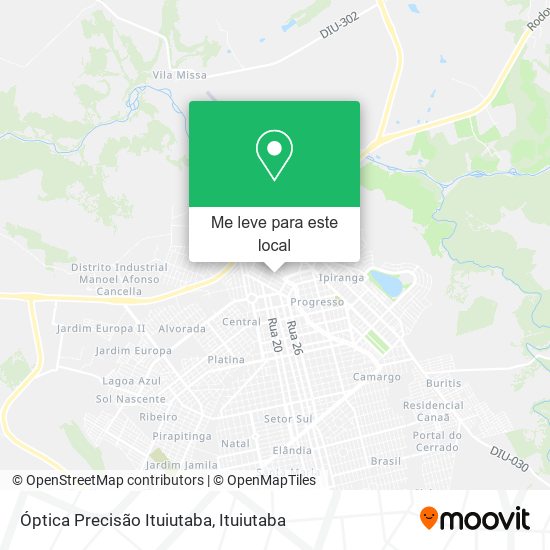 Óptica Precisão Ituiutaba mapa