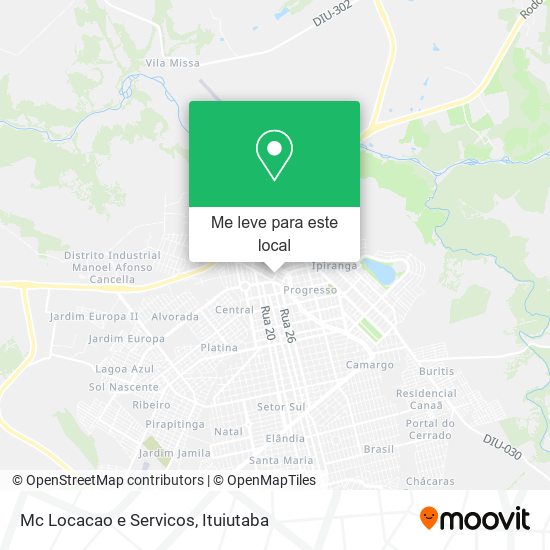 Mc Locacao e Servicos mapa