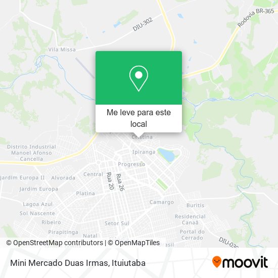 Mini Mercado Duas Irmas mapa