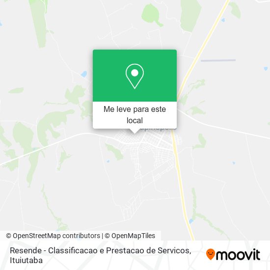 Resende - Classificacao e Prestacao de Servicos mapa