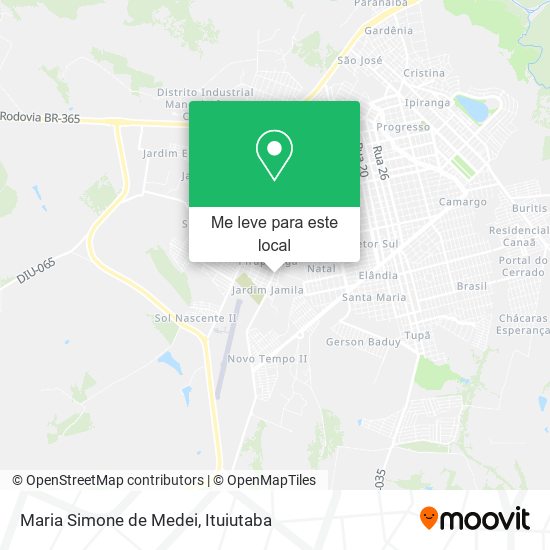 Maria Simone de Medei mapa