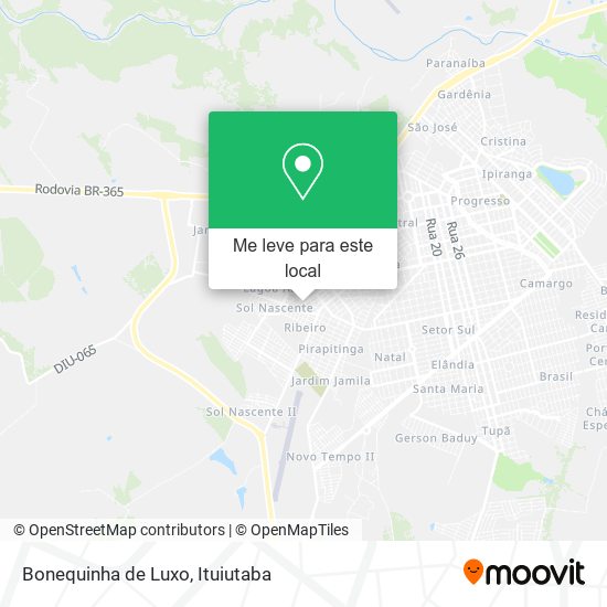 Bonequinha de Luxo mapa