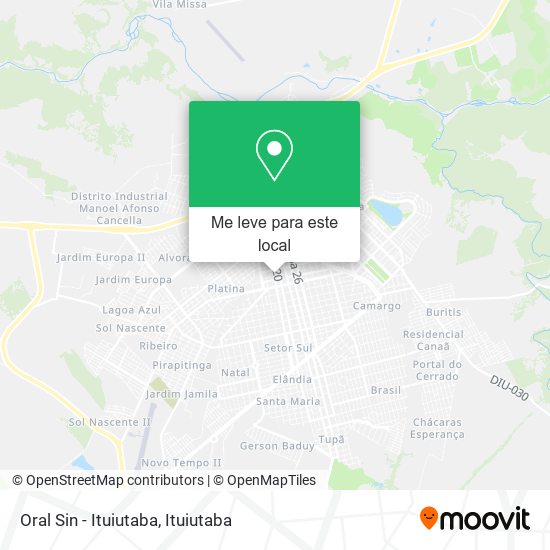 Oral Sin - Ituiutaba mapa