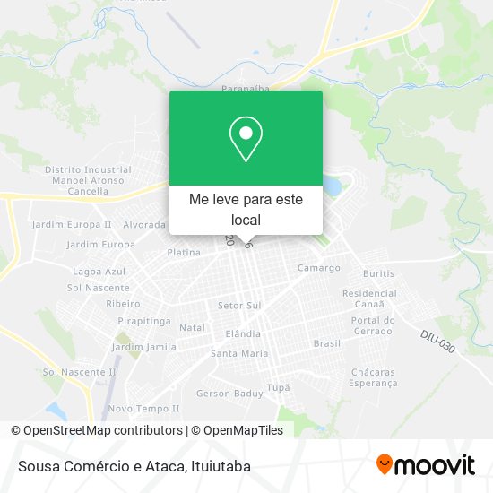 Sousa Comércio e Ataca mapa