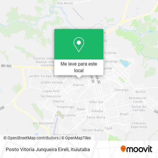 Posto Vitoria Junqueira Eireli mapa