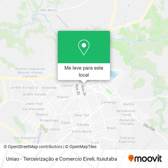 Uniao - Terceirização e Comercio Eireli mapa