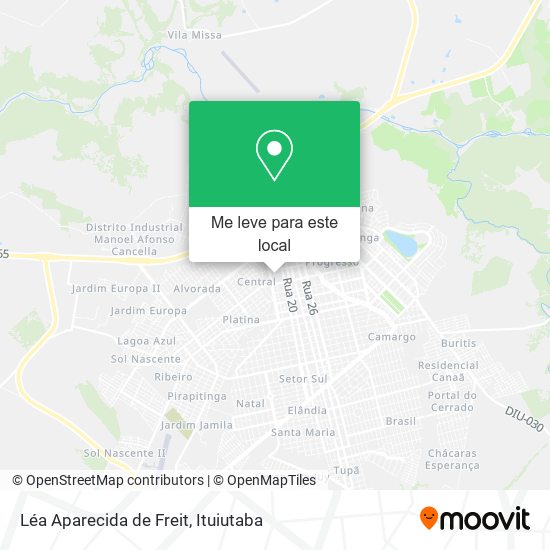 Léa Aparecida de Freit mapa