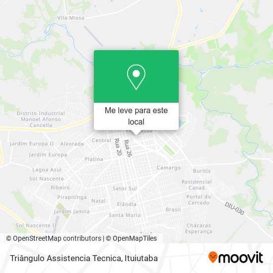 Triângulo Assistencia Tecnica mapa