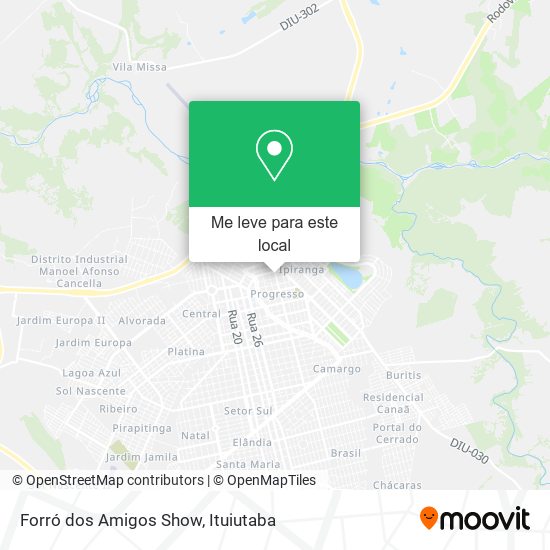 Forró dos Amigos Show mapa