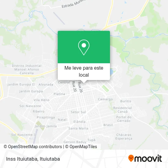 Inss Ituiutaba mapa