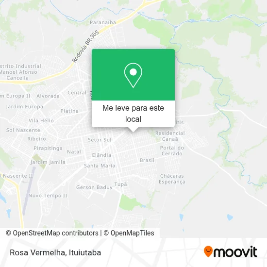 Rosa Vermelha mapa