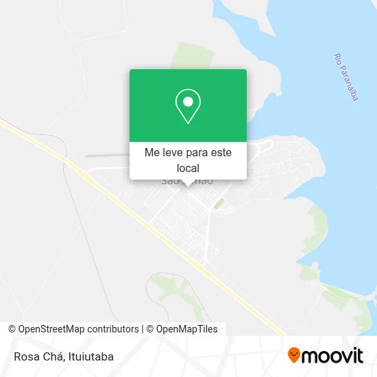Rosa Chá mapa