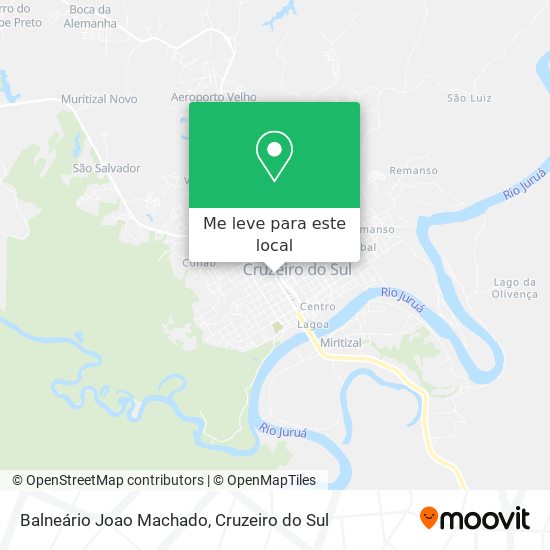 Balneário Joao Machado mapa