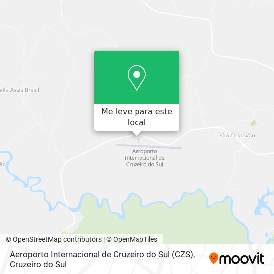 Aeroporto Internacional de Cruzeiro do Sul (CZS) mapa