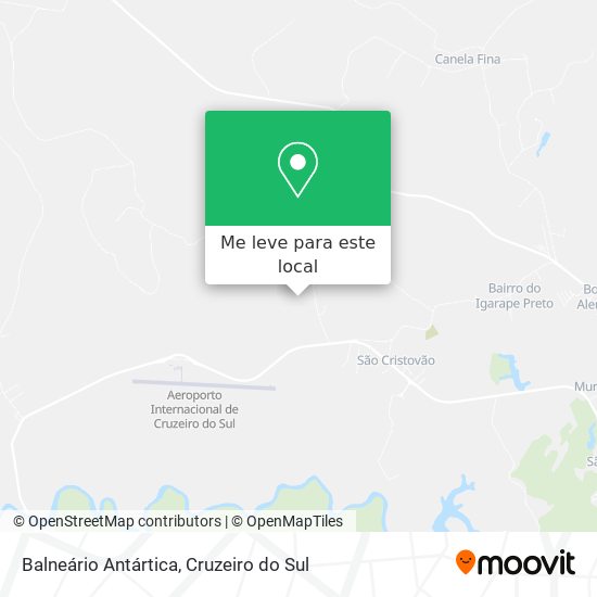 Balneário Antártica mapa