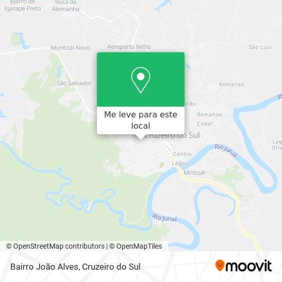 Bairro João Alves mapa