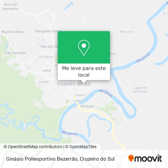 Ginásio Poliesportivo Bezerrão mapa