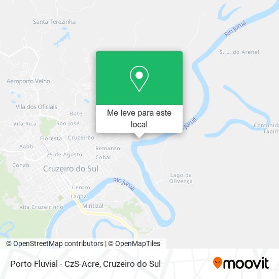 Porto Fluvial - CzS-Acre mapa