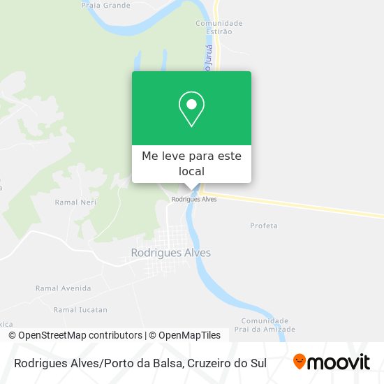 Rodrigues Alves/Porto da Balsa mapa