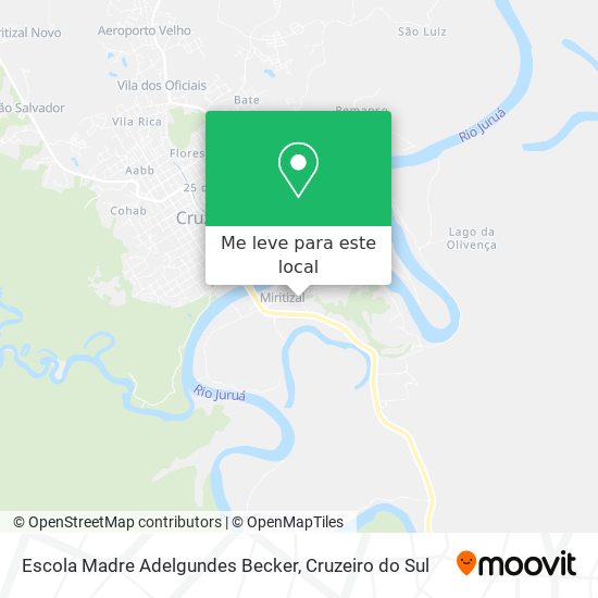 Escola Madre Adelgundes Becker mapa